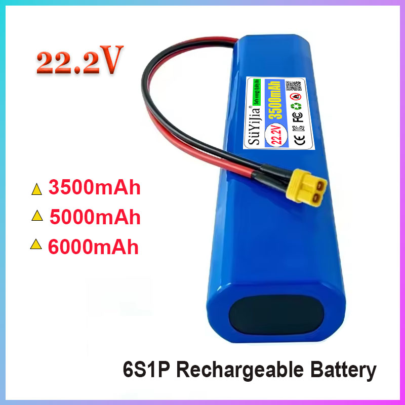 6S Lipo Battery 22.2V 5000Mah - Wysokiej pojemności bateria 6S1P 22.2V 5000mAh,