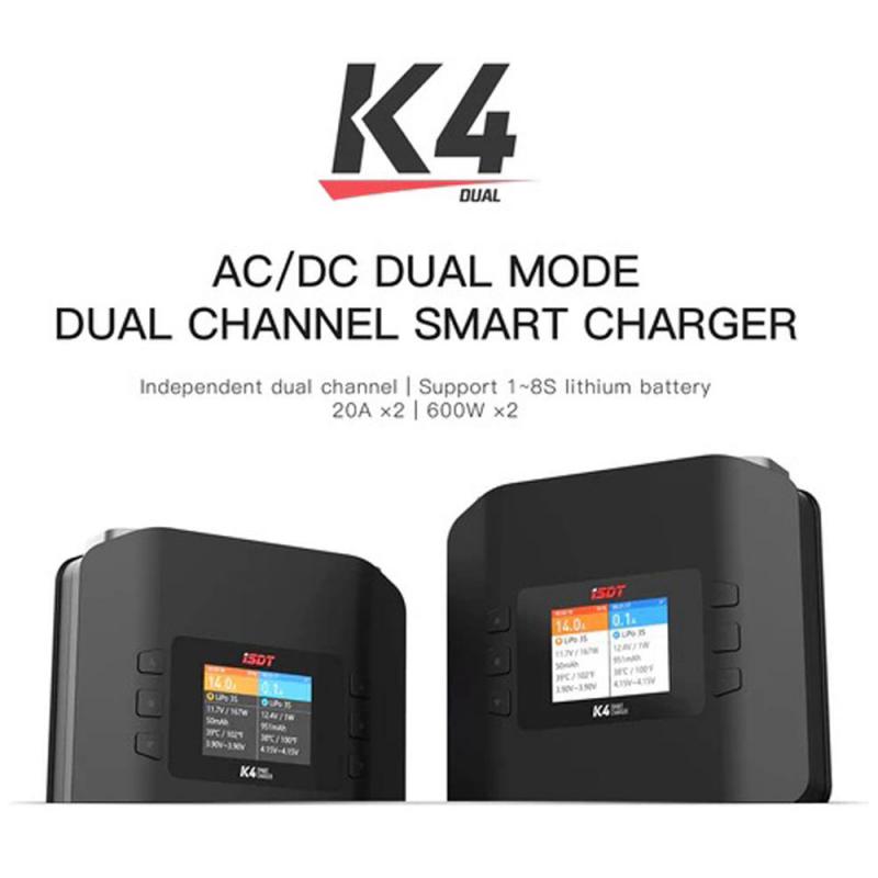 Ładowarka ISDT K4 AC/DC DUAL M – Isdt K4 Dual Lipo Charger recenzja i cena
