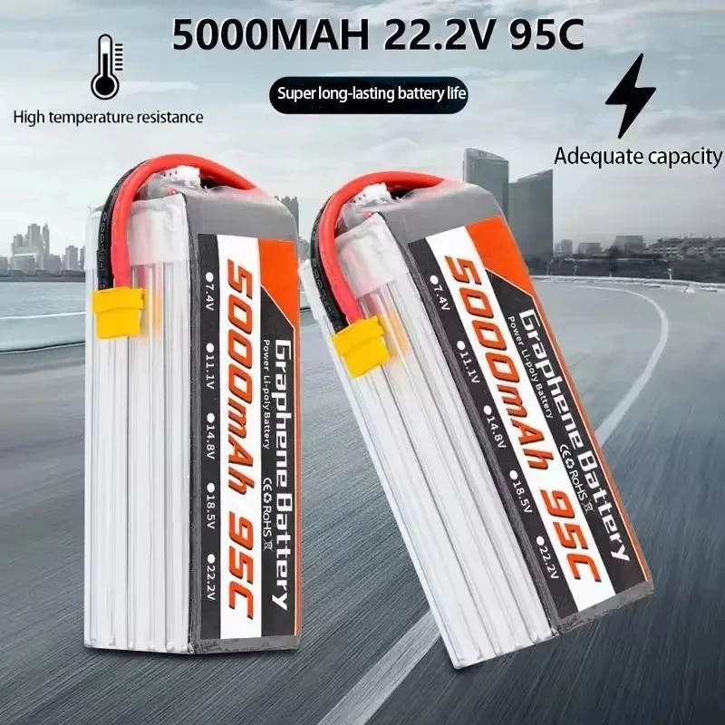 Akumulator LiPo 95C 22,2 V 6S  – 6S Lipo Battery 22.2V 5000Mah recenzja i cena