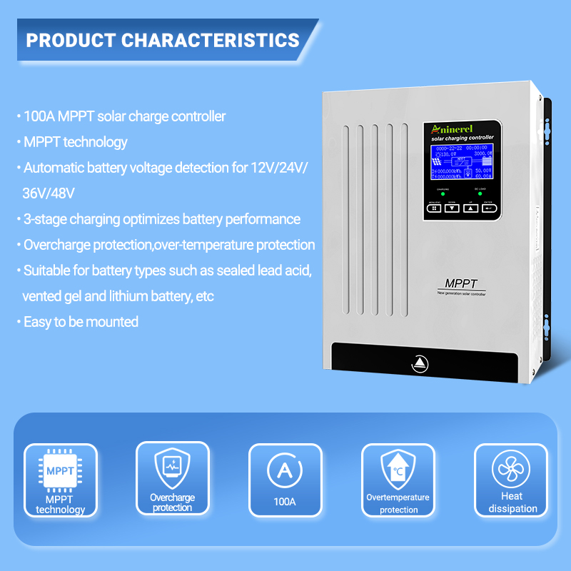 Kontroler ładowania solarnego  – Lifepo4 12V 100Ah Bms Bluetooth recenzja i cena