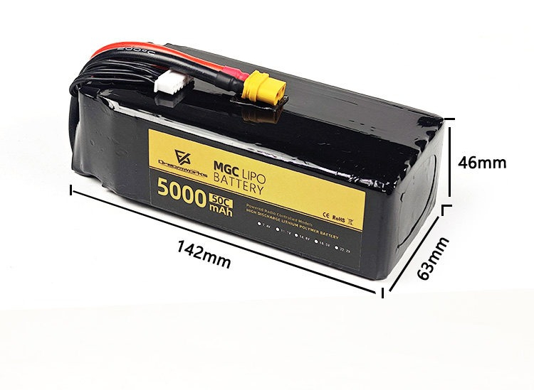 Akumulator litowo-jonowy FPV M – 6S Lipo Battery 22.2V 5000Mah recenzja i cena